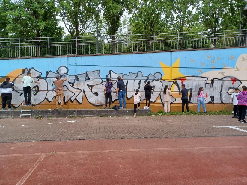 2023 reparatur wandgem schule