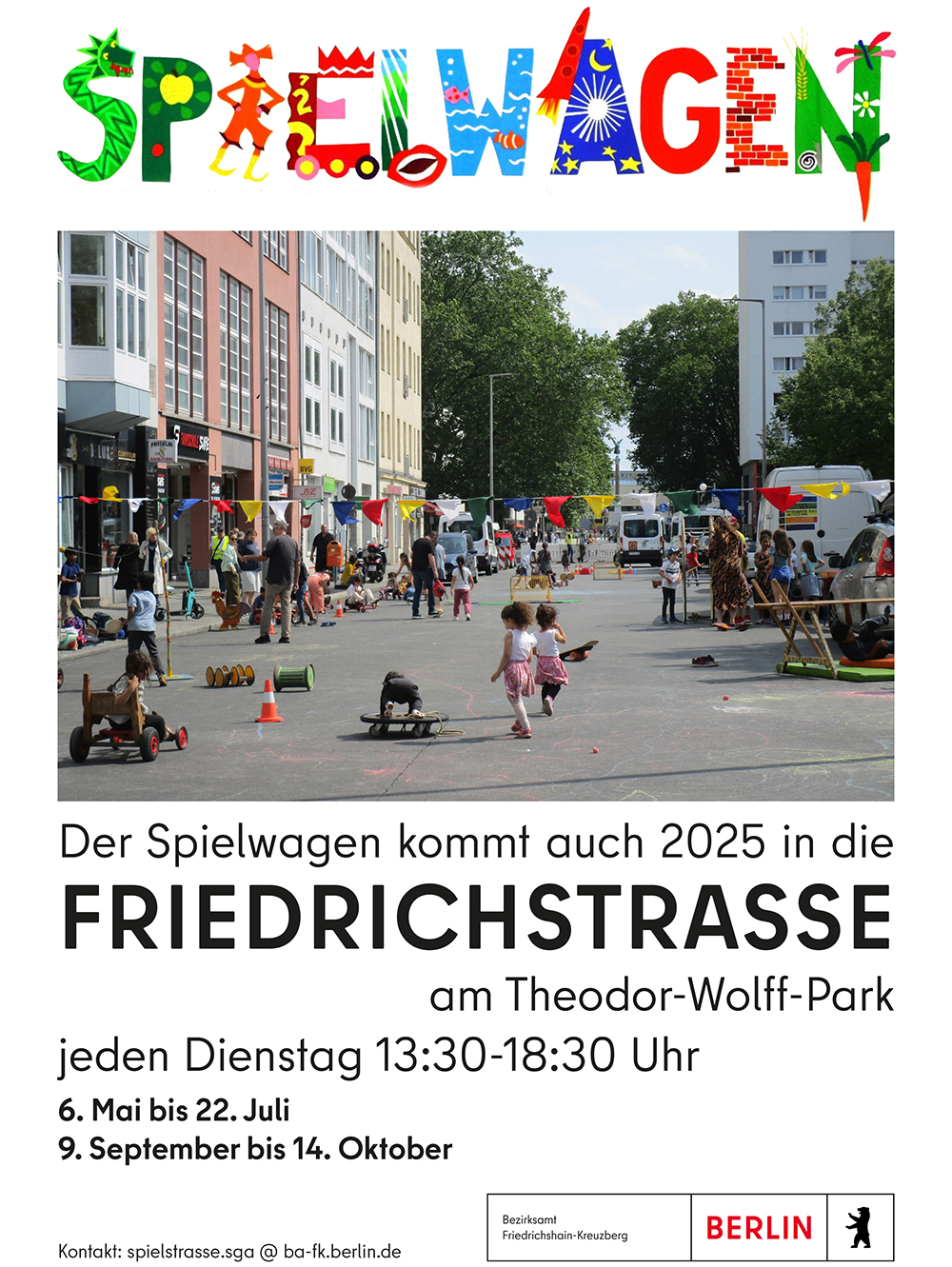 2025 Spielstrasse Friedrich Plakat